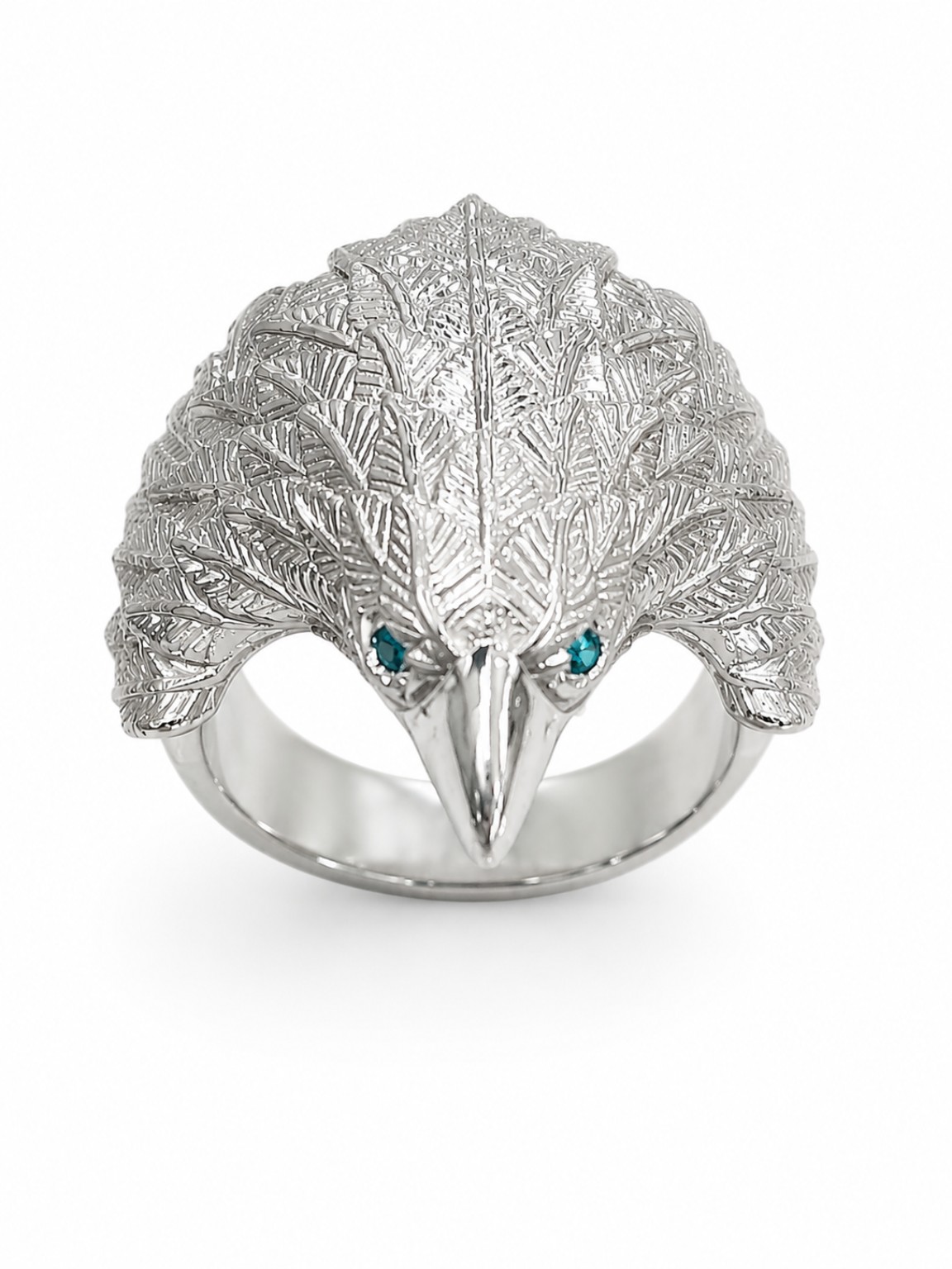 Sculptural eagle ring